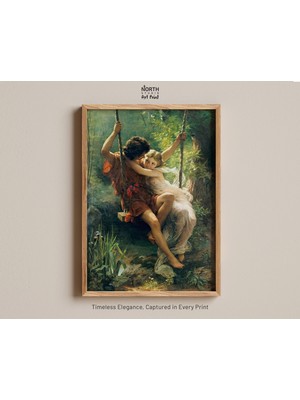 Ninastore Pierre Auguste'nin Bahar Tablosu, Swing, Vintage Portre, Ön-Rafaelci, Ön-Rafaelci Sanat, Ön-Rafaelci