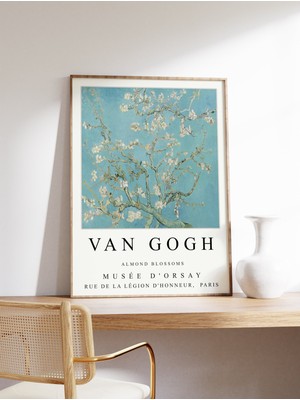 Ninastore Van Gogh Sergisi Posteri Badem Çiçeği Van Gogh Duvar Baskısı Duvar Sanatı Dekorasyonu Manzara Doğa S
