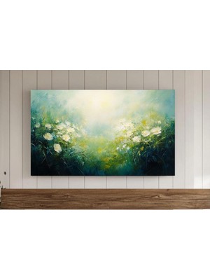 Ninastore Soyut Samsung Çerçeveli Tv Duvar Sanatı | Ilkbahar Soyut Çiçek Tablosu Dijital Indirme | Modern Evle