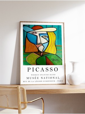 Ninastore Picasso Sergisi Posteri, Ispanyol El Sanatı Kadınları, Picasso Duvar Sanatı Dekorasyonu, Soyut Kübiz