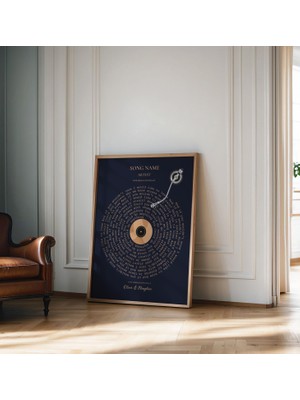 Ninastore Kişiselleştirilebilir Müzik Posteri, Özelleştirilebilir Müzik Hediyesi, Kişiselleştirilmiş Vinil Şar