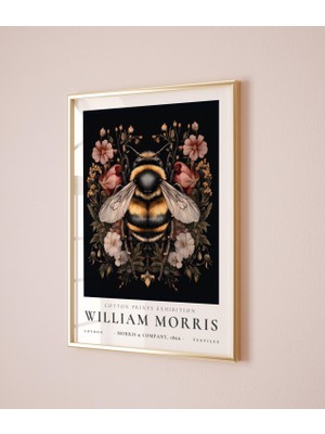 Ninastore William Morris'in Bombus Arısı Duvar Sanatı Baskısı, William Morris Posteri, Vintage Poster, Vintage