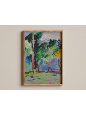 Ninastore Henri Matisse Manzara Baskı Paysage À Collioure Renkli Fauvist Duvar Sanatı Canlı Doğadan Esinlenen