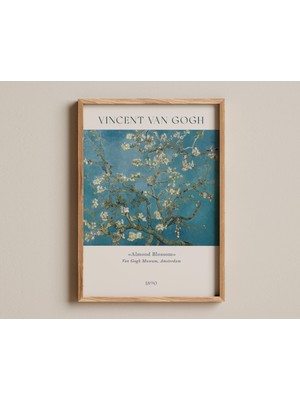 Ninastore Badem Çiçeği Baskısı, Vincent Van Gogh'un Çiçek Tablosu, Empresyonist Sanat Dekoru, Çiçek Açmış Bade