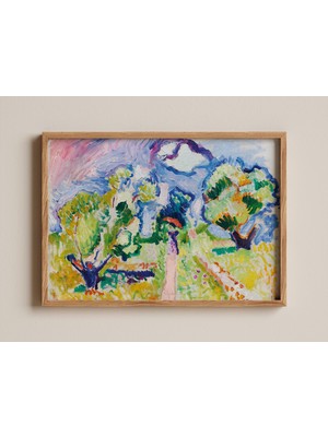 Ninastore Henri Matisse Sanat Baskısı Promenade Des Oliviers Fovist Manzara Tablosu Canlı Doğa Duvar Sanatı Em