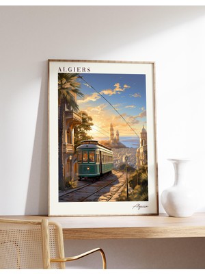 Ninastore Cezayir Seyahat Posteri | Cezayir Seyahat Dekorasyonu | Cezayir Posteri | Cezayir Baskısı | Seyahat
