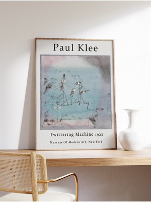 Ninastore Paul Klee Sergisi Posteri Cıvıldayan Makine Paul Klee Sanat Baskısı Duvar Sanatı Dekorasyonu Soyut S