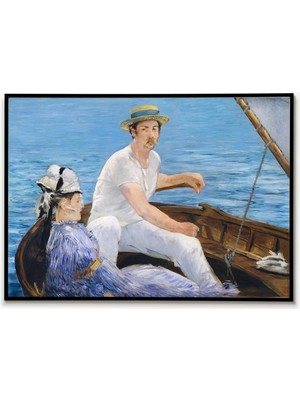 Ninastore Edouard Manet Tekne Posteri Tekne Duvar Dekoru Duvar Sanatı Poster Sanatı Gerçekçi Sanat Fransız Res