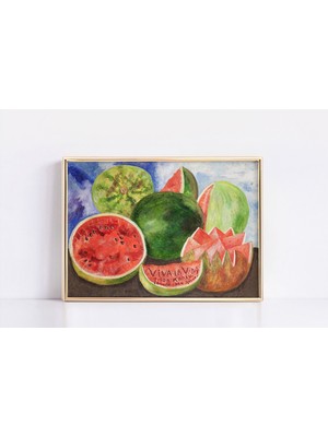 Ninastore Nadir Frida Kahlo Viva La Vida Baskı Vintage Frida Kahlo Baskı Frida Kahlo Poster Frida Kahlo Sergi