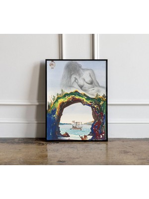 Ninastore Salvador Dali Sirene Baskısı Salvador Dali Sergi Posteri Sürrealizm Posteri Salvador Dali Sergi Bask