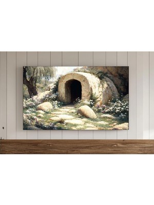 Ninastore Mezar Boş Çerçeve Tv Sanatı Hristiyan Samsung Ekran Koruyucu Isa Mesih Duvar Kağıdı O Dirildi Tablos