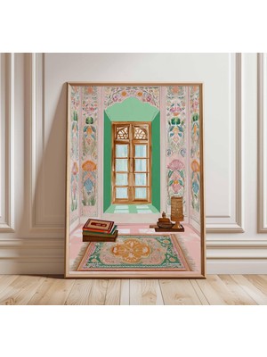 Ninastore Islami Namaz Odası Duvar Sanatı Müslüman Duvar Sanatı Islami Mimari Baskı Orta Doğu Dekorasyonu Cami