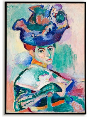 Ninastore Henri Matisse Şapkalı Kadın Posteri Duvar Dekoru Sanat Baskıları Modern Sanat Duvar Sanatı Ev Dekora