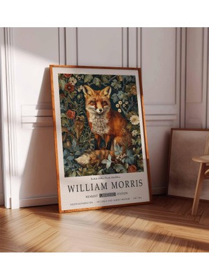 Ninastore William Morris Posteri Tilki Posteri William Morris Baskısı Hayvan Baskısı Çiçek Posteri Botanik Dek