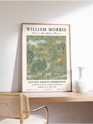 Ninastore William Morris Baskısı William Morris Sergisi Posteri Vintage Çiçekli Dekor Botanik Sanat Vintage Du