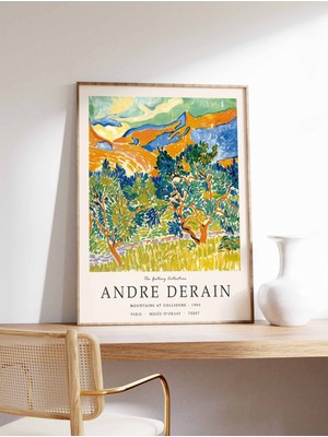 Ninastore Andre Derain Sergi Posteri Collioure Dağları Fransız Ekspresyonist Baskı Fovist Duvar Sanatı Manzara