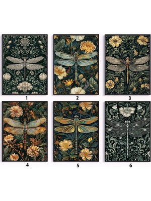 Ninastore William Morris Poster Seti Yusufçuk Posteri William Morris Baskıları Botanik Dekorasyon Çiçek Sanatı