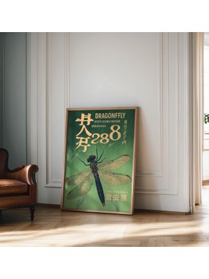 Ninastore Art Nouveau Posteri, Vintage Sergi Posteri, Yusufçuk Duvar Sanatı, Oda Dekorasyonu, Sergi Duvar Post