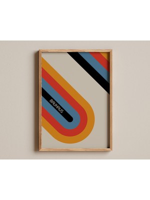 Ninastore Bauhaus Baskısı Geometrik Soyut Sanat Eseri Modernist Tasarım Dekoru Yüzyıl Ortası Ikonik Alman Tasa