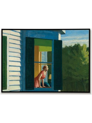 Ninastore Edward Hopper Cape Cod Sabahı Posteri Gerçekçi Sanat Amerikalı Ressam Cape Cod Sabahı Tablosu Sahil