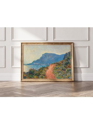 Ninastore Claude Monet, Monaco Yakınlarındaki Corniche, 1884 Poster, Monet Sergisi Baskısı, Manzara Duvar Sana