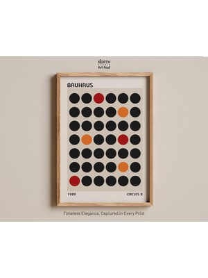 Ninastore Bauhaus Çemberleri 2 Baskısı Soyut Minimalist Geometrik Baskı 1929 Bauhaus Sanatı Modernist Izgara Ç