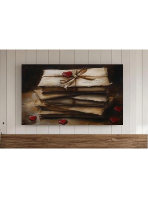 Ninastore Sevgililer Günü Samsung Çerçeve Tv Duvar Sanatı Natürmort Vintage Aşk Mektupları Samsung Ekran Koruy