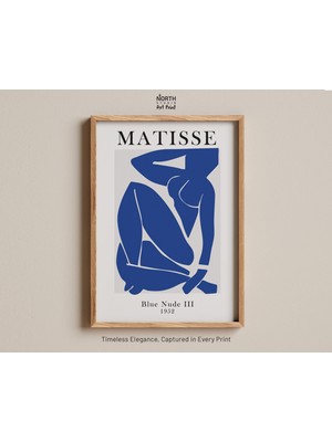Ninastore Mavi Çıplak Iıı Baskısı, Henri Matisse Eseri, Modernist Kesme Baskı, Soyut Figür Sanatı, Cesur Minim