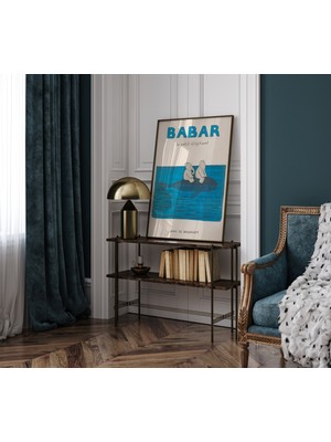 Ninastore Babar Fil Duvar Dekoru, Yazdırılabilir, Tüm Sanat Eserleri, Çocuk Odası Dekorasyonu, Çocuk Odası Duv