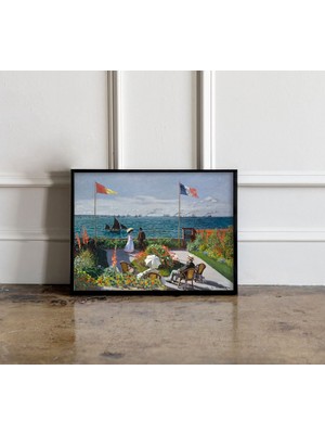 Ninastore Claude Monet, Sainte-Adresse Bahçesi, 1867 Poster, Claude Monet Baskı, Monet Sergisi Baskısı, Manzar
