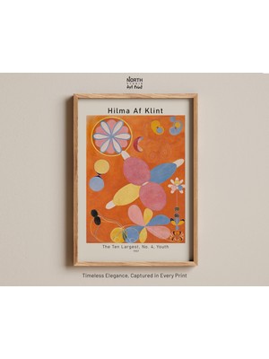 Ninastore En Büyük On Eser No. 4 Baskı Hilma Af Klint Soyut Gençlik Ruhsal Sembolizm Sanatı Renkli Geometrik R