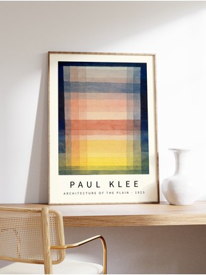 Ninastore Paul Klee Sergi Posteri: Düzlüğün Mimarisi Paul Klee Sanat Baskısı Desen Sanatı Soyut Dekoratif Graf