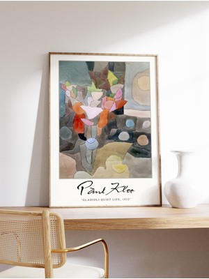 Ninastore Paul Klee Sergi Posteri Gladyol Sessiz Yaşam Paul Klee Sanat Baskısı Sürrealist Sanat Soyut Sanat Mo