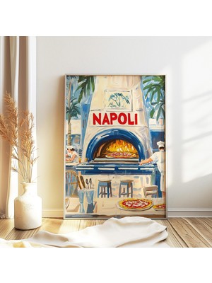 Ninastore Henri Matisse'den Esinlenilmiş Poster Pizza Baskısı Pizza Posteri Matisse Sanat Baskısı Mutfak Baskı