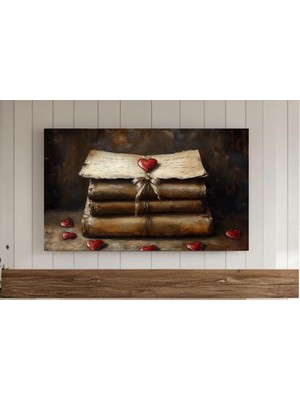 Ninastore Sevgililer Günü Samsung Çerçeve Tv Duvar Sanatı Natürmort Vintage Aşk Mektupları Samsung Ekran Koruy