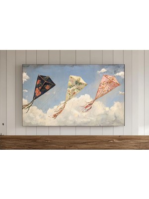 Ninastore Yaz Uçurtmaları Samsung Frame Tv Duvar Sanatı Modern Çiftlik Evi Tarzı Tablo Anında Dekor Uçurtma Ek