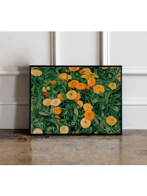 Ninastore Koloman Mooser Imzalı Fleur Jardin Posteri, Botanik Baskı, Çiçek Sanatı, Hediye Fikri, Kadife Çiçeği