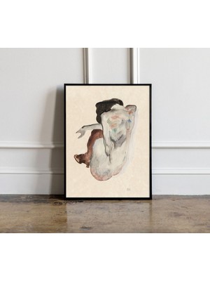 Ninastore Egon Schiele Çıplak Kadın (1912) Baskı Egon Schiele Sanat Baskısı Egon Schiele Reprodüksiyon Egon Sc