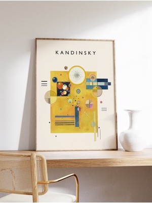 Ninastore Kandinsky Posteri Yumuşak Baskı Wassily Kandinsky Duvar Baskısı Bauhaus Soyut Sanat Dekorasyonu Ev H