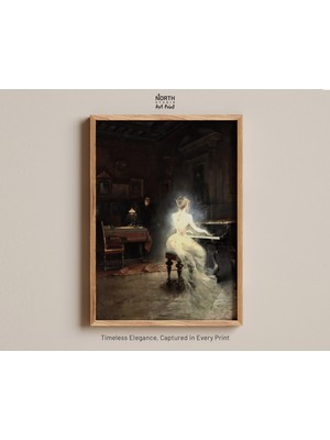 Ninastore George Roux'un "spirit" Adlı Posteri, Soyut Sanat, Ruhani Eser, Vintage Tablo, Mistik Sanat, Klasik