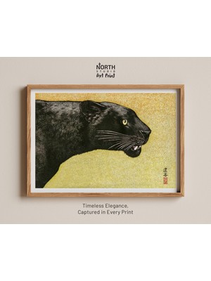 Ninastore Ukiyo Tarafından 1934 Yılında Çekilen Kara Panter Posteri, Duvar Sanatı Poster Baskısı, Duvar Dekoru