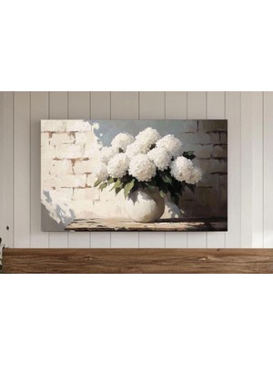 Ninastore Beyaz Ortancalar Natürmort Çerçeve Tv Duvar Sanatı Ilkbahar Samsung Ekran Koruyucu Rustik Çiftlik Ev