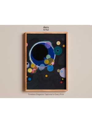 Ninastore Kandinsky'nin Çeşitli Çemberler Posteri Duvar Sanatı Sanat Baskıları Modern Resim Soyut Ev Dekorasyo