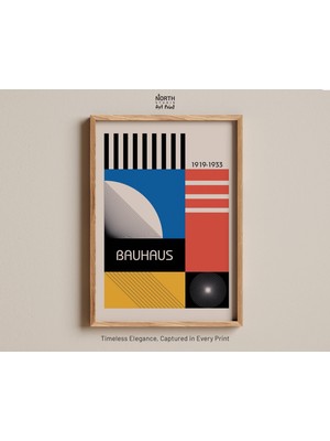 Ninastore Bauhaus Renkli Baskı Modern Geometrik Baskı Soyut Bauhaus Tasarımı Minimalist Duvar Sanatı 1919–1933