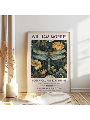 Ninastore William Morris Baskısı Yusufçuk Posteri William Morris Posteri Botanik Baskı Kew Bahçeleri Posteri O