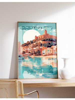 Ninastore Ibiza Duvar Sanatı | Ibiza Seyahat Baskısı | Ibiza Dekorasyonu | Ispanya Seyahat Baskısı | Ispanya B
