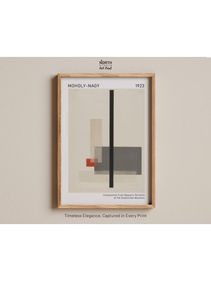 Ninastore Moholy-Nagy'nin Kompozisyon Baskısı, Soyut Sanat, Bauhaus Ustalarının Portföy Çalışması, Minimalist