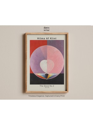 Ninastore Hilma Af Klint'in "güvercin No. 2" Adlı Eseri, Ruhani Soyutlama, Kutsal Geometri Kalp Tablosu, Ezote