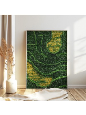 Ninastore Yeşil Japon Botanik Baskı Bitki Baskısı Vintage Ahşap Baskı Sanatı Soyut Doğa Duvar Sanatı Japon Des