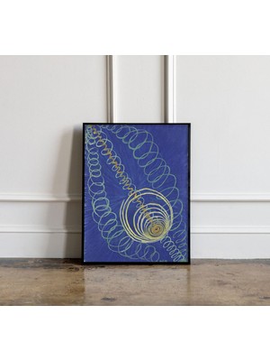 Ninastore Hilma Af Klint Sanat Baskı Hilma Af Klint Posteri Soyut Poster Sanat Üreme Primordial Kaos No. 16 Or